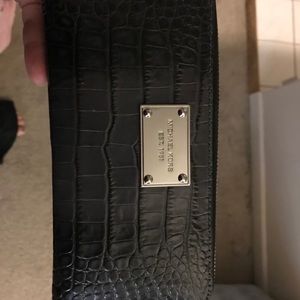 Michael Kors croc embossed wallet